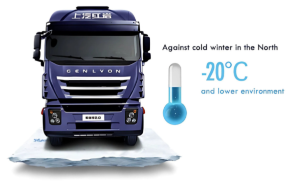 Hongyan truck designed for cold weather performance – features fuel system optimization and warm blower